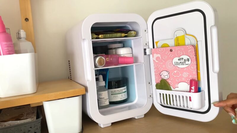 Dedicated skincare mini fridge